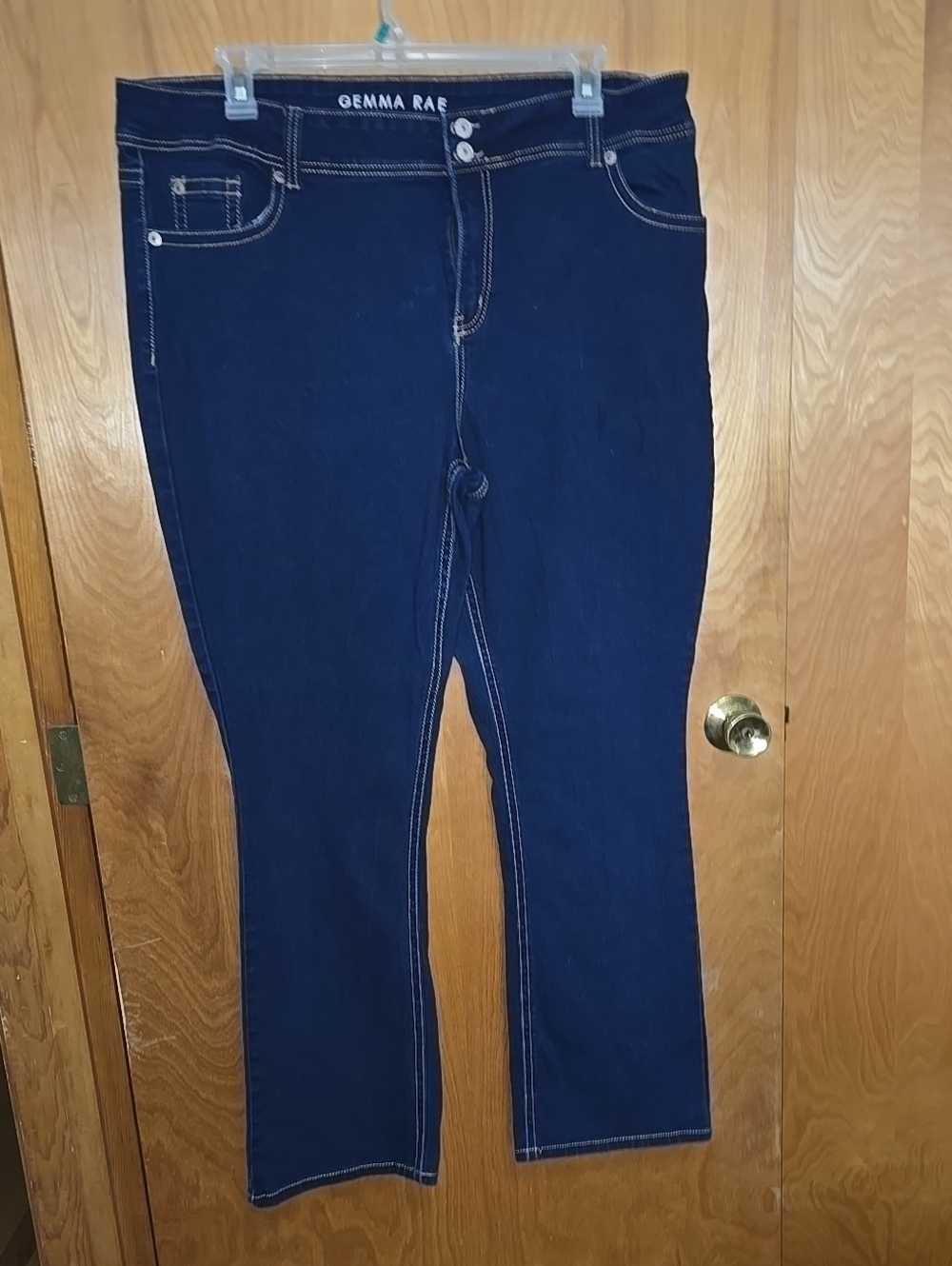 Gemma Rae Women's Dark Blue Stretch Denim Jeans